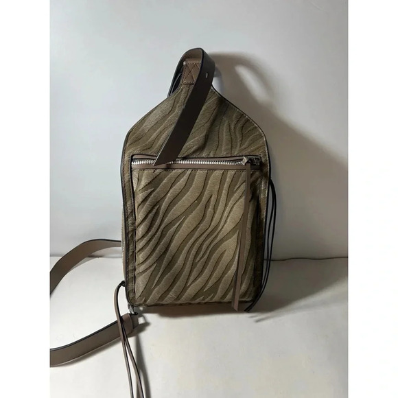 Stylish Olive Green Sling Bag - Picture 2 of 5